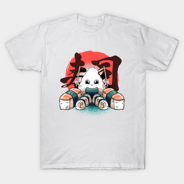 Sushi Kawaii Food Japanese Sushi Chef Lover Anime Sushi T-Shirt by MerchBeastStudio